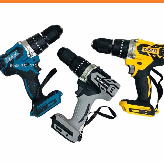 Thân máy khoan pin Makita, Hitachi, Dewalt không chổi than