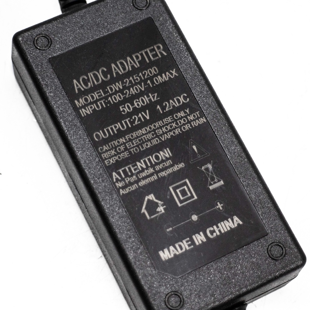 Sạc Adaptor 21v cho máy cầm tay chạy pin, nguồn ra 21V 0.8A - 21V 1.2A