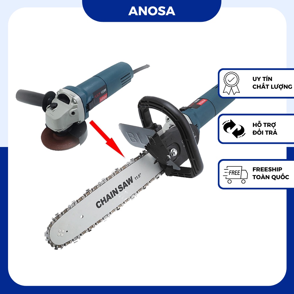Lưỡi cưa xích gắn máy mài CHAINSAW tra dầu tự động