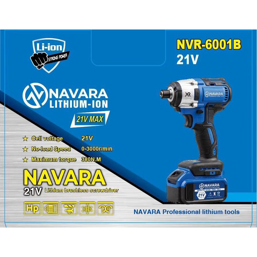 Máy chuyên vít Navara 6001B, máy bắn vít hàng chính hãng tặng đầu bắn vít và đầu bắn tôn