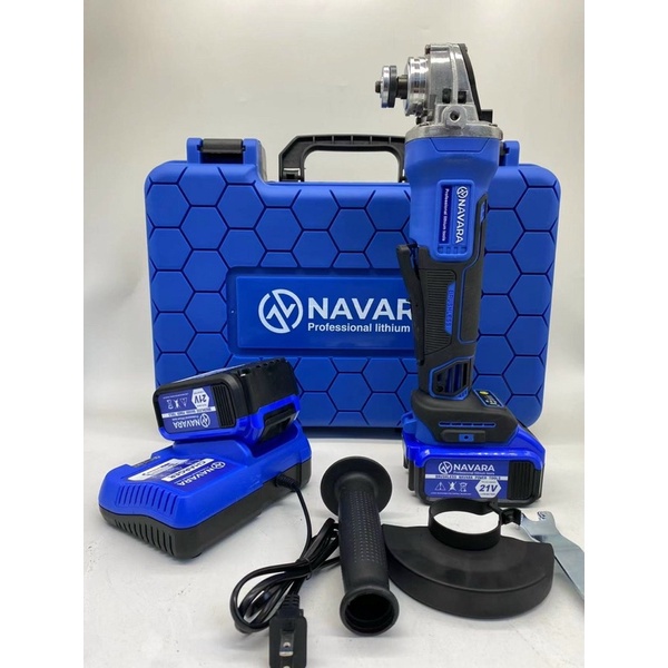 Máy mài pin cầm tay Navara 8001, động cơ không chổi than tặng kèm túi đeo