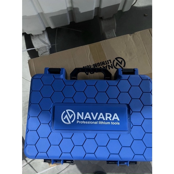Máy mài pin cầm tay Navara 8001, động cơ không chổi than tặng kèm túi đeo