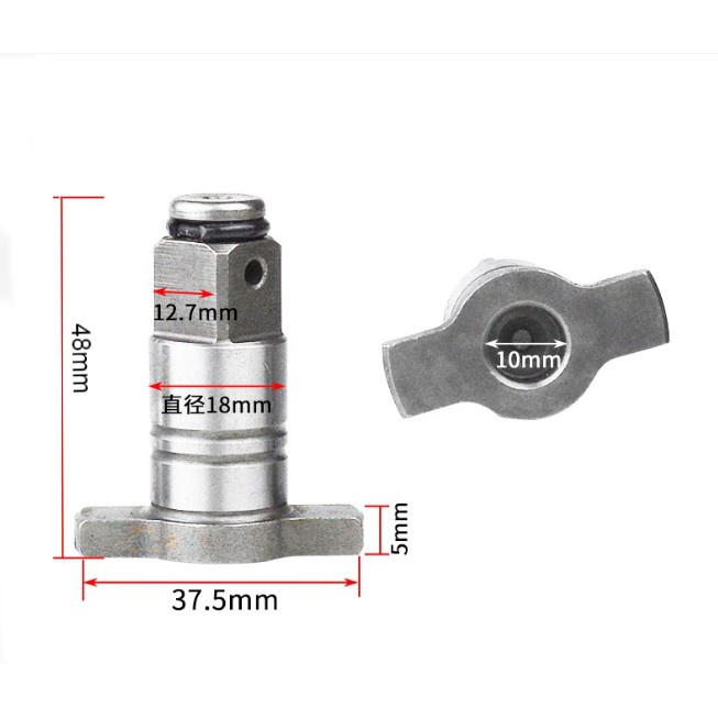 Đầu bulong, đầu chữ T thay thế cho máy siết bulong Hitachi, Makita 1/2 inch 2 trong 1