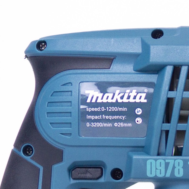 Máy khoan bê tông pin Makita 199v động cơ không chổi than, khoan bê tông 3 chức năng hàng cao cấp, bảo hành 12 tháng