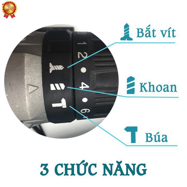 Máy khoan pin Makita 199v cầm tay, pin 10 cell, động cơ không chổi than, 100% dây đồng