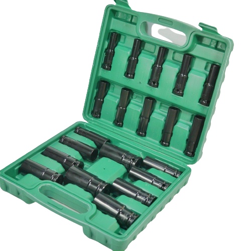 Bộ đầu khẩu dài, đầu tuýp 1/2 Inch 20 món dùng cho máy siết bulong 8-32, hàng cao cấp chống han rỉ chống vỡ