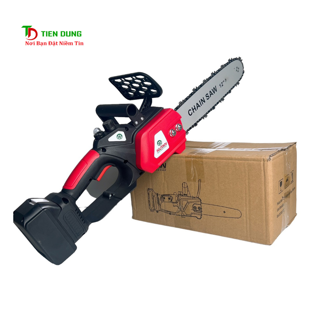 Máy cưa xích Pin KUTAN không chổi than lam xích 12inch (chung chân pin Makita 18V)