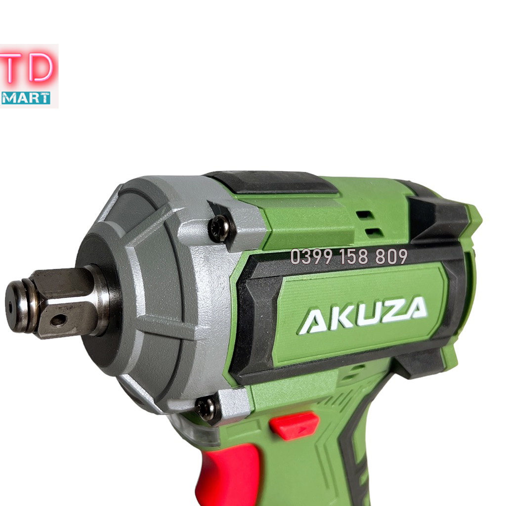 Máy siết bulong pin AKUZA B550Pro Lực Siết 550N/m không chổi than 2 Pin 15 Cell