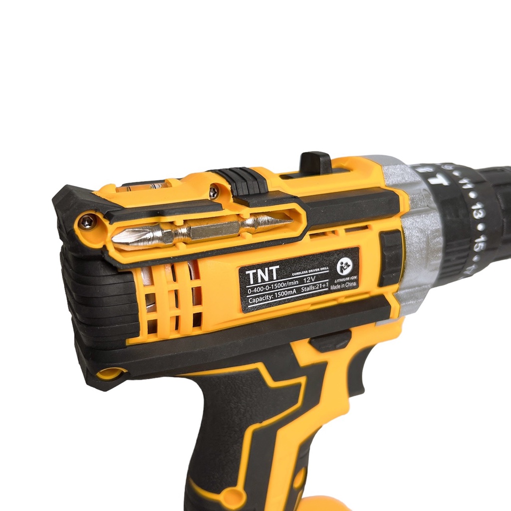 Máy Khoan Bắt Vít Pin TNT 3 Chức Năng Chân Pin Phổ Thông Tặng Kèm 24 Chi Tiết