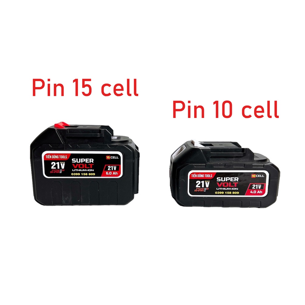 Pin đóng 15Cell Lisen Xám Chân Makita Phổ Thông, Dòng Xả 80A