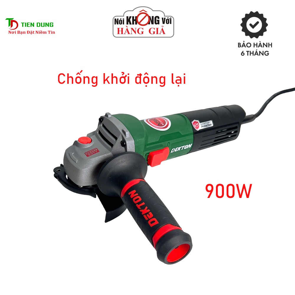 Máy Mài Góc Dekton DK-AG900R / Công Tắc Trượt / Chức Năng Chống Khởi Động Lại