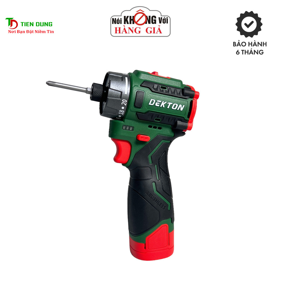 Máy Bắt Vít Trượt 55Nm Dekton D16-VT55PRO / Motor Brushless / Hệ Sinh Thái 16.8V