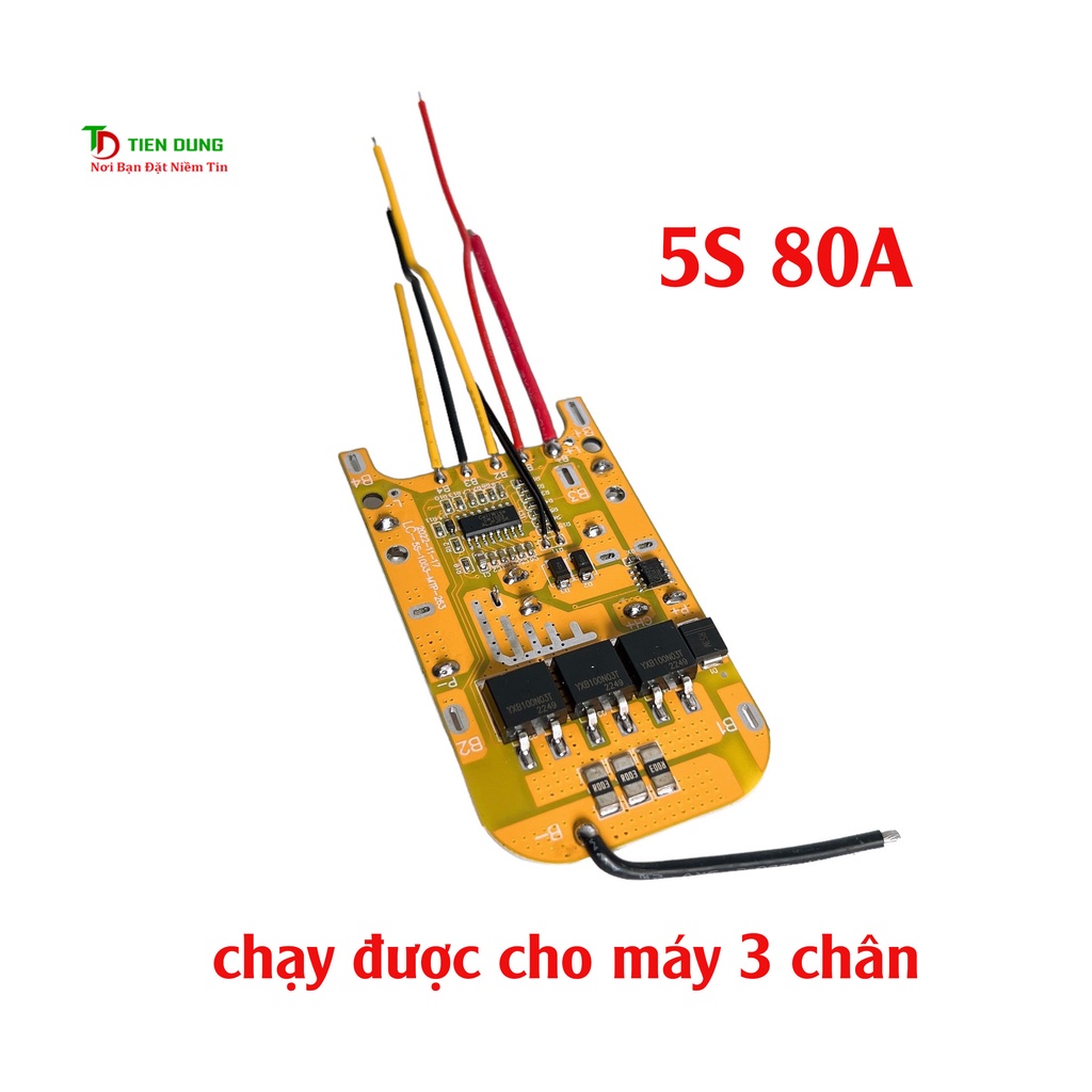 Mạch pin Makita 5S 80A 18V -21V bảo vệ pin Li-ion 3.7V