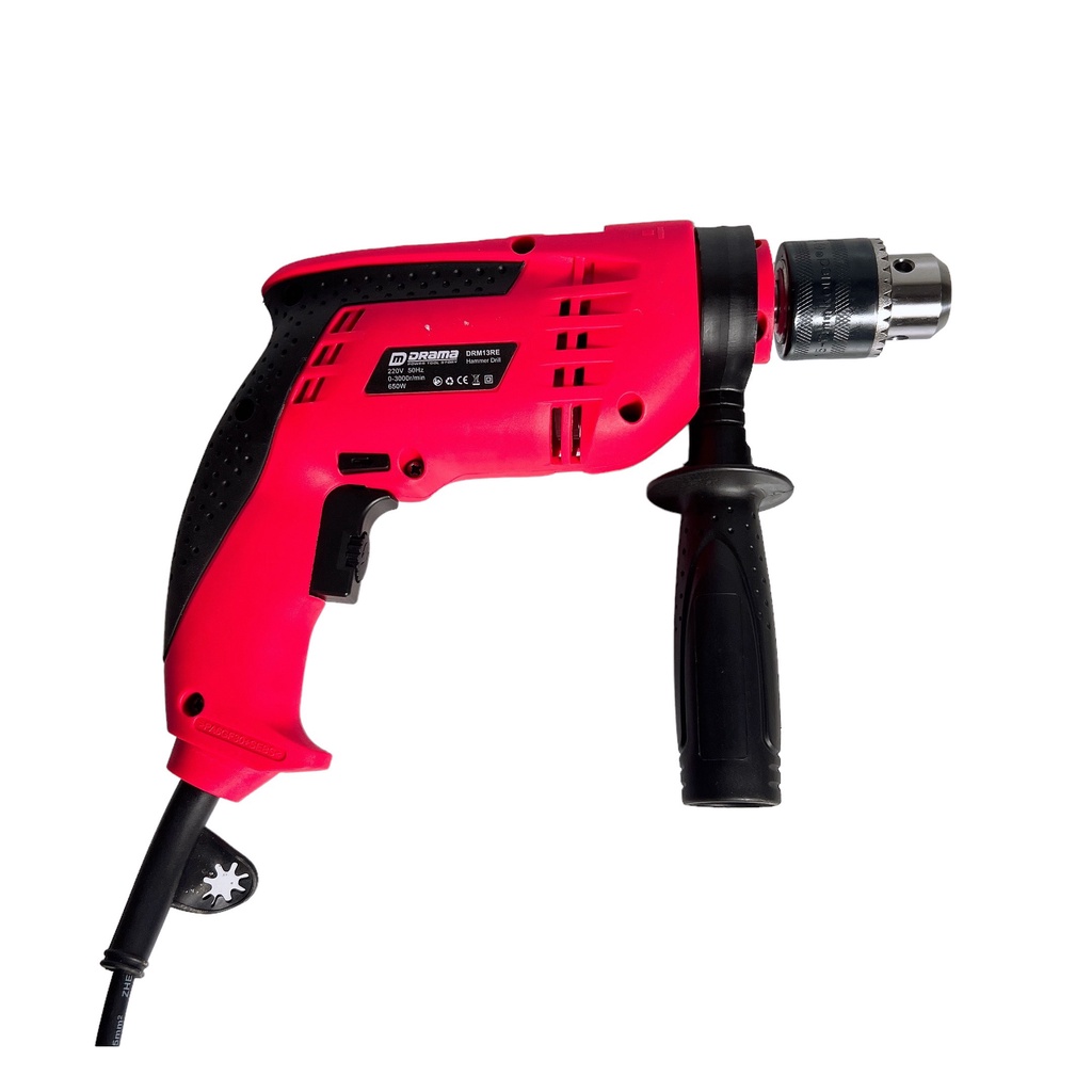 Máy khoan, bắt vít điện đầu 13mm DRAMA 650W có chức năng búa khoan tường