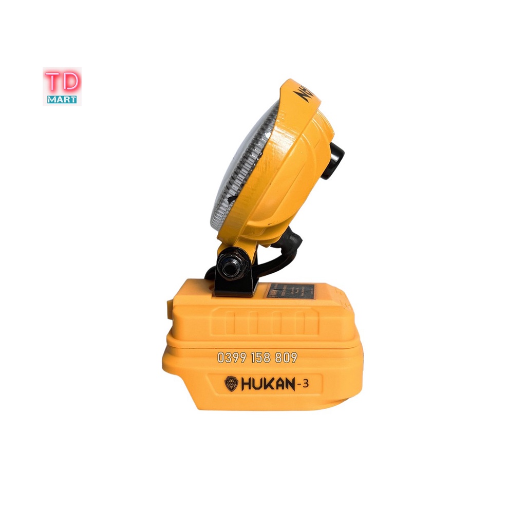 Thân bóng đèn 8 bóng led dùng pin HUKAN dạng tròn sử dụng chân pin phổ thông