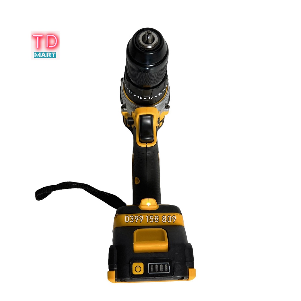 Máy khoan pin 21v HUKAN CDR0065 không chổi than 3 chức năng chân pin phổ thông