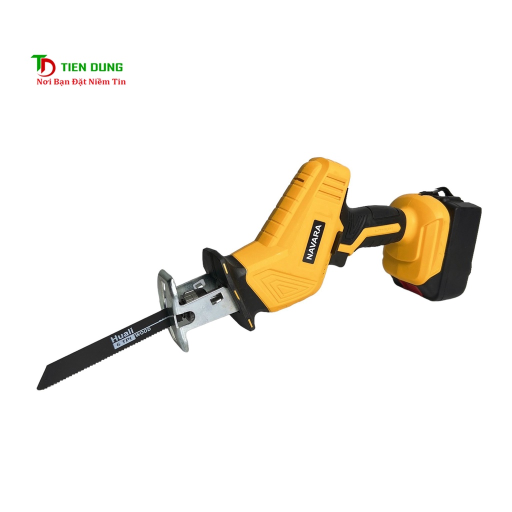 Máy cưa kiếm Navra 21v 10 cell, chân pin phổ thông