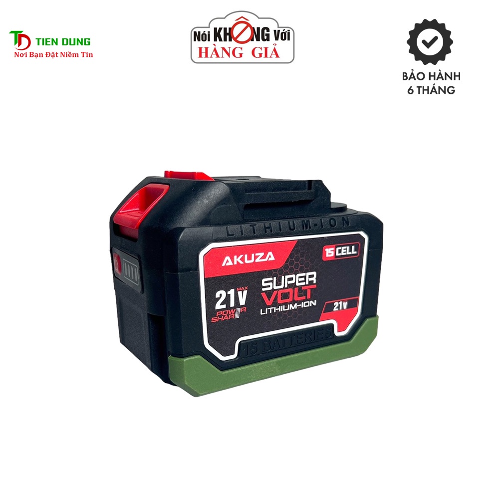 Pin AKUZA 15cell  21V dung lượng cao chân pin phổ thông