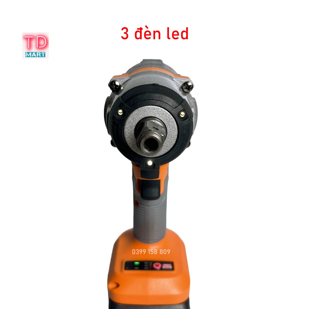 Máy Siết Bulong Pin 21V MACAN 6098B Lực Siết 380Nm Không Chổi Than
