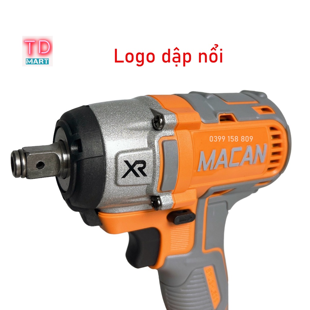 Máy Siết Bulong Pin 21V MACAN 6098B Lực Siết 380Nm Không Chổi Than