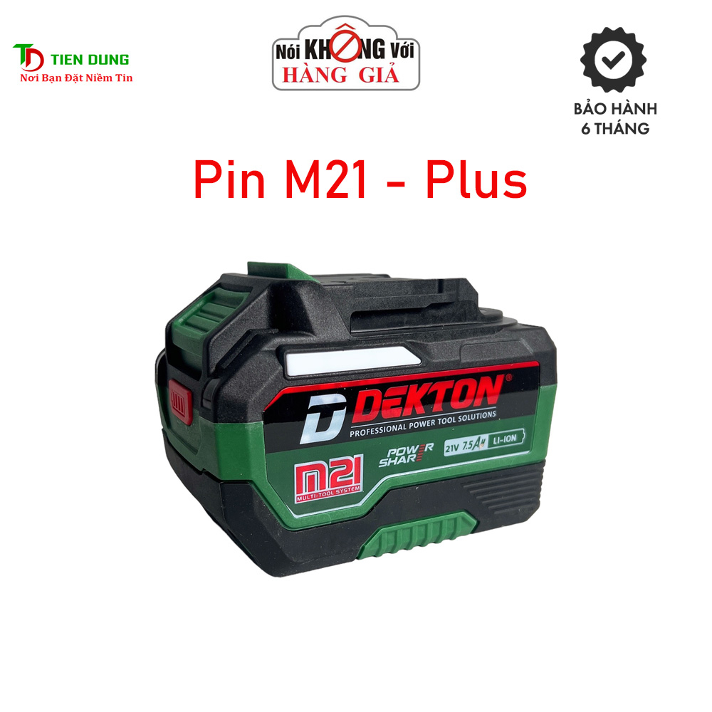 Pin, Sạc DEKTON Hệ M21 Chân Pin Phổ Thông, Pin Chống Cháy Dòng xả Cao
