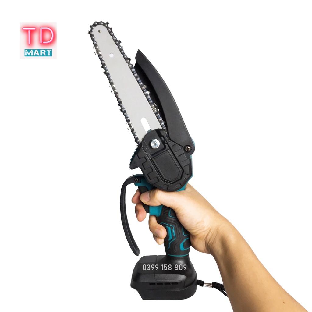 Thân máy cưa xích dùng pin ĐỘNG CƠ KHÔNG CHỔI THAN Chân Pin Phổ Thông