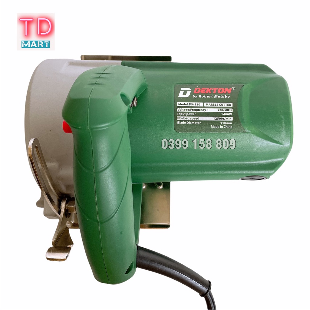 MÁY CẮT, CƯA GẠCH, ĐÁ, CỐP PHA CHÍNH HÃNG DEKTON DK-110 CÔNG SUẤT 1400W