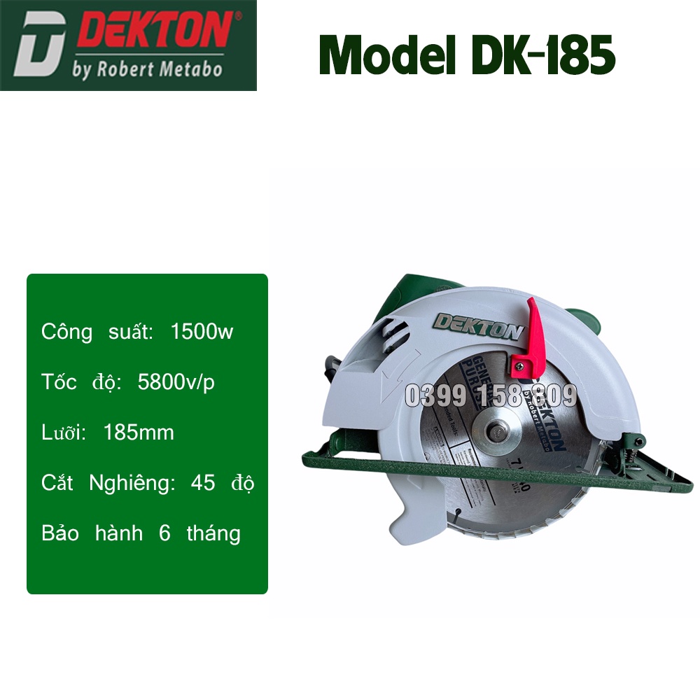 MÁY CƯA GỖ DEKTON DK-185 Tặng Kèm Lưỡi Cưa Gỗ