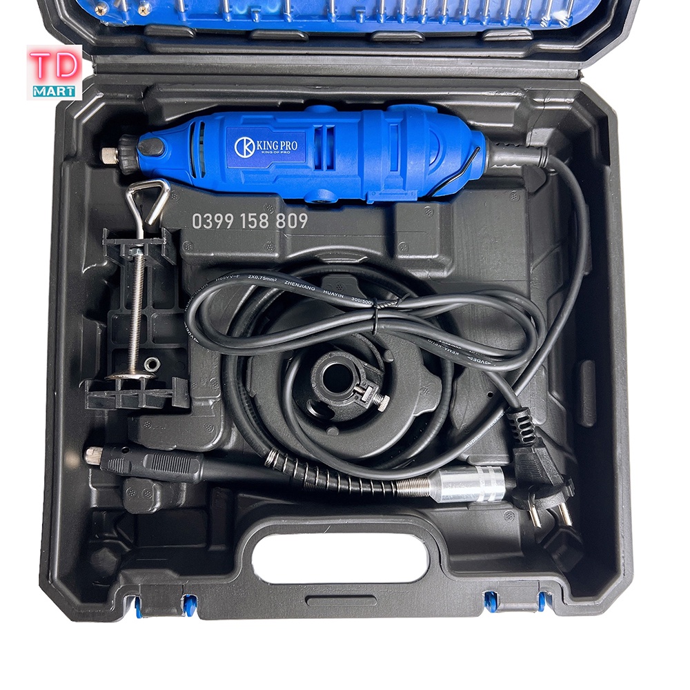 Bộ máy khoan, mài, khắc mini KINGPRO Cao Cấp Tặng Kèm 150 chi tiết