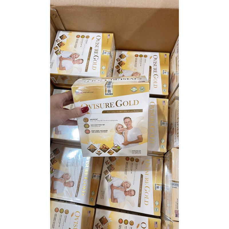 [Combo 3 lon 2 giấy] Sữa hạt xương khớp Ovisure Gold chính hãng date mới - Chắc xương khỏe khớp