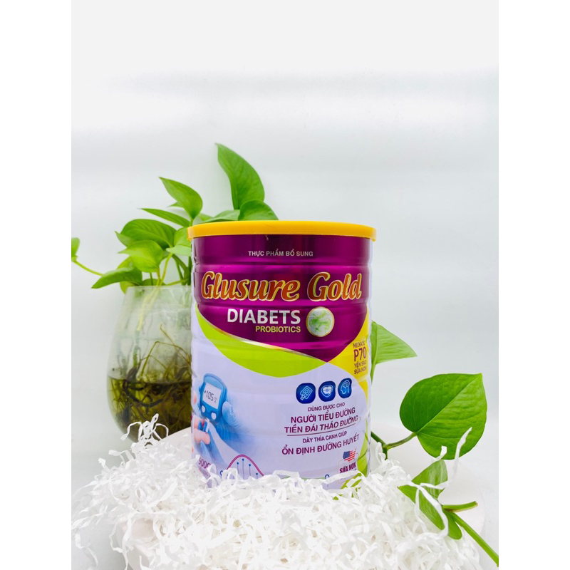 [Mua 3 tặng 1] Sữa tiểu đường Glusure Gold 900g chính hãng - Ổn định đường huyết, bổ sung dưỡng chất