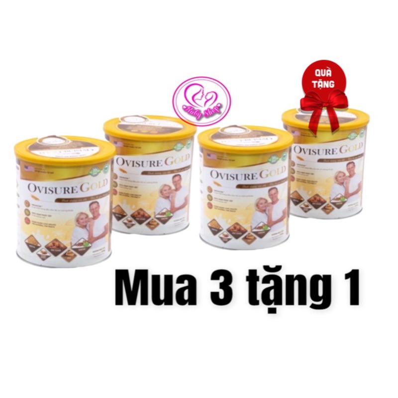 [Mua 3 tặng 1 lon] Sữa hạt Ovisure gold xương khớp 650g chính hãng date mới - Xương chắc khoẻ dẻo dai