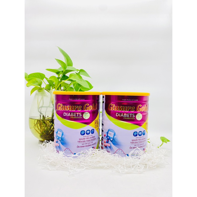Sữa non tiểu đường Glusure Gold 900g chính hãng - Giảm đường huyết, tốt cho sữa khoẻ