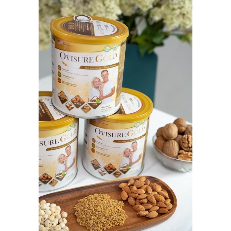 Sữa hạt xương khớp Ovisure Gold chính hãng date mới - Giúp xương chắc khỏe dẻo dai