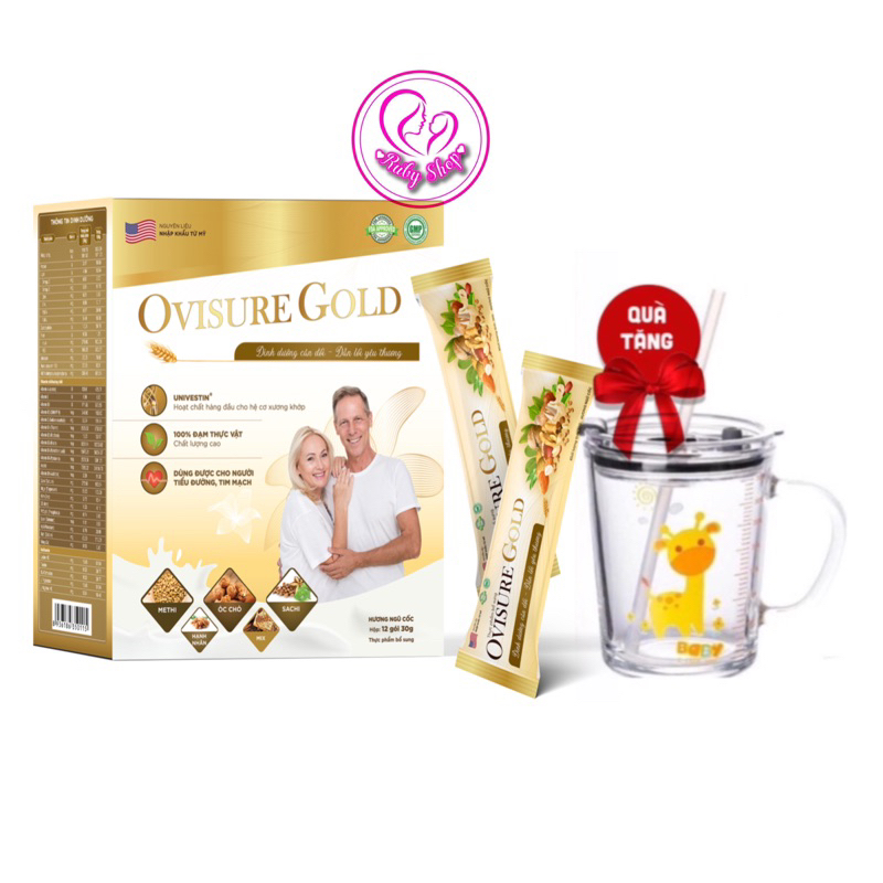 Sữa hạt xương khớp Ovisure Gold chính hãng date mới - Giúp xương chắc khỏe dẻo dai