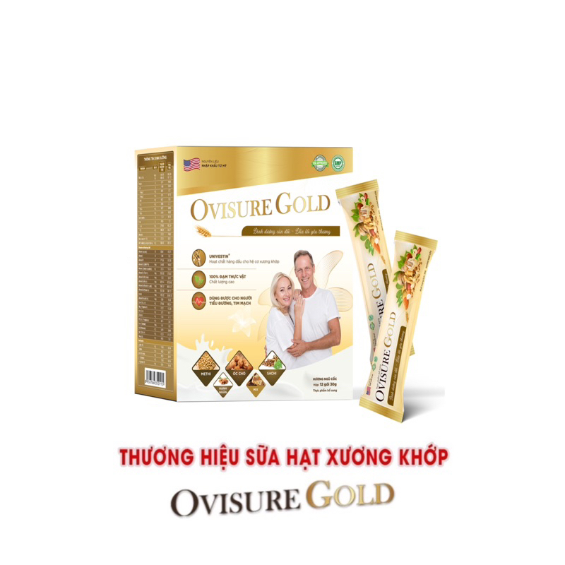 Conbo 2 hộp sữa hạt xương khớp Ovisure Gold chính hãng date mới