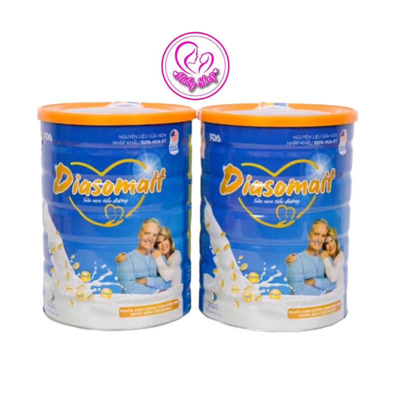 Combo 2 lon tiểu đường Diasomalt 850g chính hãng giá tốt