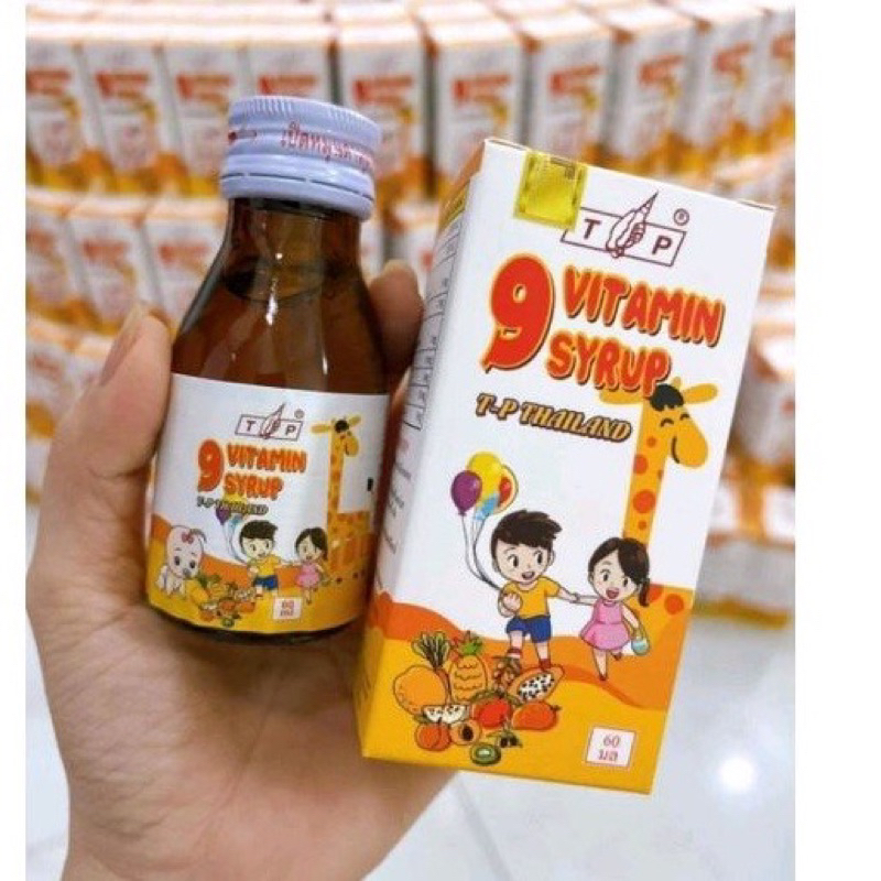 Combo 2 hộp siro tăng cân 9 vitamin TP Thái Lan chính hãng giá tốt - Dùng được cho bé từ 6 tháng tuổi