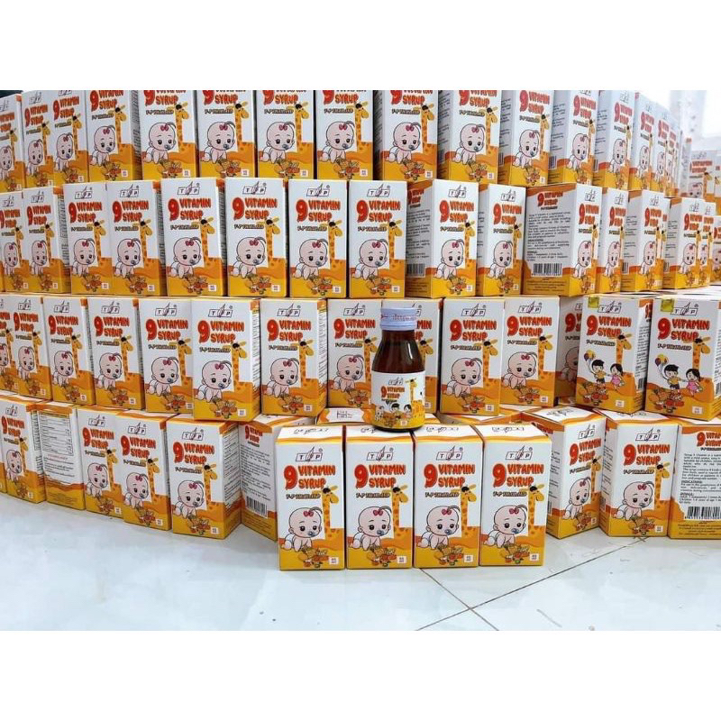 Combo 2 hộp siro tăng cân 9 vitamin TP Thái Lan chính hãng giá tốt - Dùng được cho bé từ 6 tháng tuổi