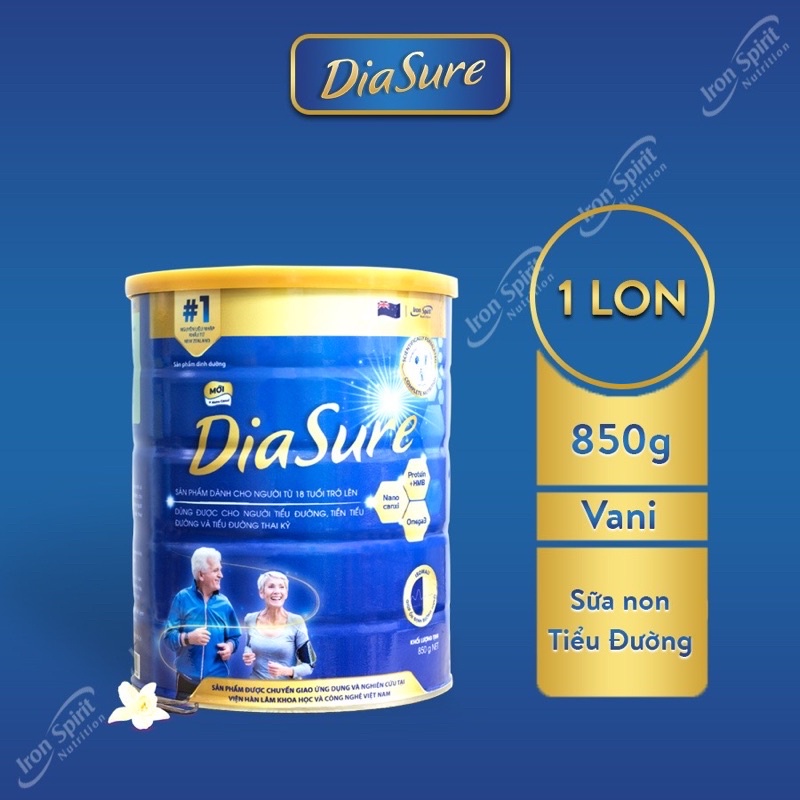 Combo 3 hộp giấy tiểu đường Diassure bản mới - Hộp 850g gồm 34 gói nhỏ tiện lợi, dễ sử dụng