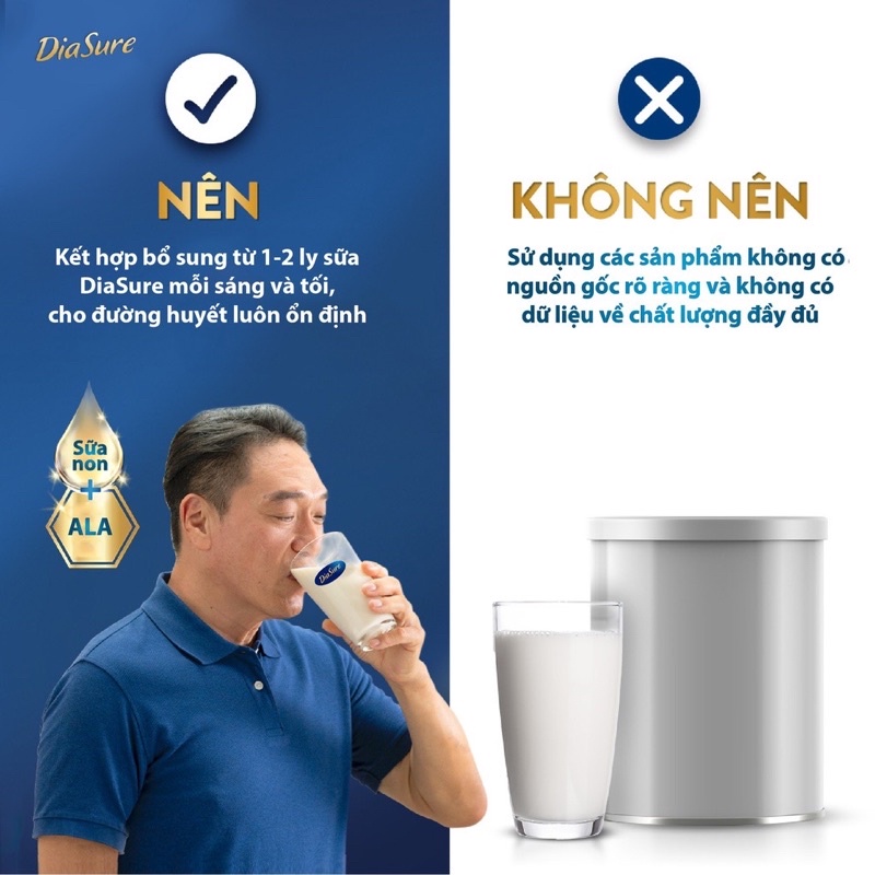 Combo 3 hộp giấy tiểu đường Diassure bản mới - Hộp 850g gồm 34 gói nhỏ tiện lợi, dễ sử dụng