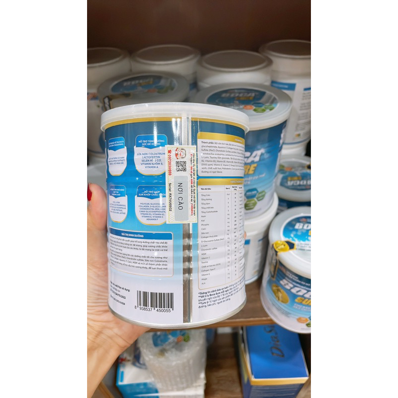 Combo 2 lon sữa xương khớp Boca Sure 400g chính hãng giá tốt date mới