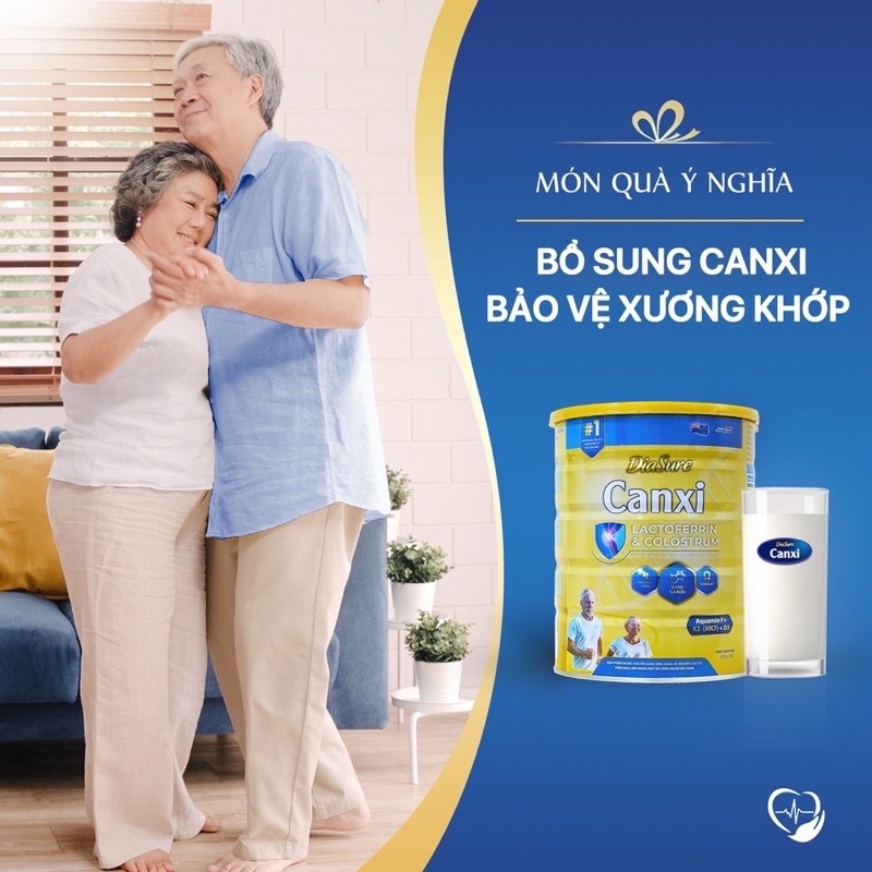 Combo 3 lon diasure canxi 850g hàng chính hãng giá tốt- chắc khoẻ xương khớp