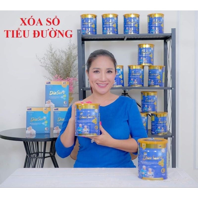 Combo 2 lon tiểu đường diasure bản mới 850g ổn định đường tốt cho xương