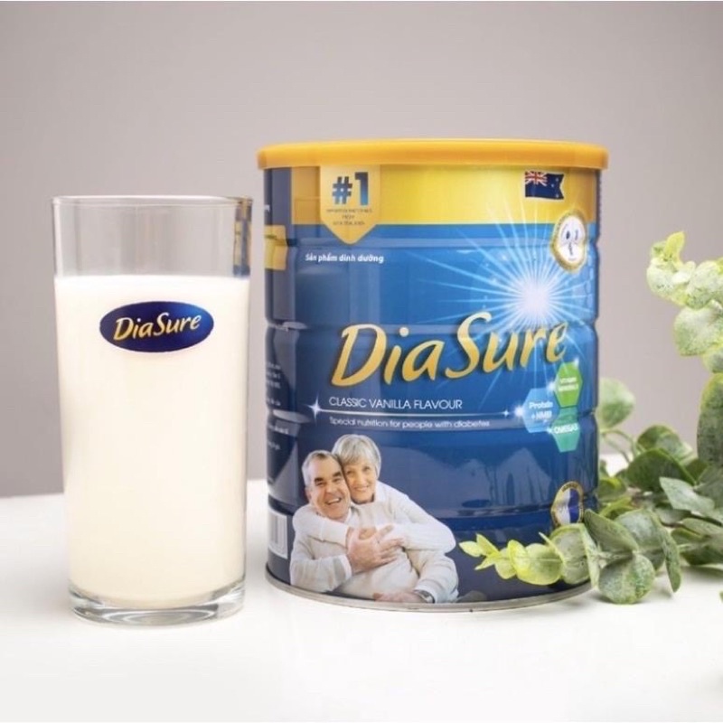 [Mua 3 tặng 1] Sữa tiểu đường Diasure lon 850g chính hãng date mới giá tốt - ổn định đường huyết
