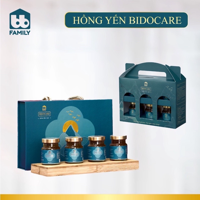 Hồng Yến chưng sẵn Bidocare set 6 hũ người lớn -phục hồi cơ thể, bồi bổ cơ thể tăng đề kháng