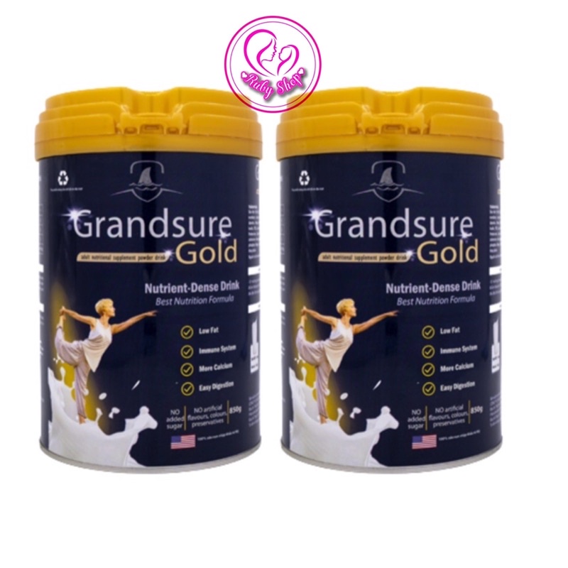 Combo 2 lon Grandsure Gold lon 850g hỗ trợ xương chắc khoẻ chính hãng giá tốt
