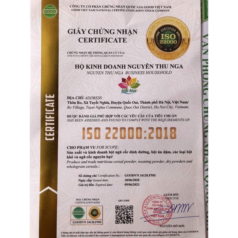 Combo 2 hộp ngũ cốc Min Min vàng hộp 500g tốt cho mẹ bầu và lợi sữa cho mẹ sau sinh