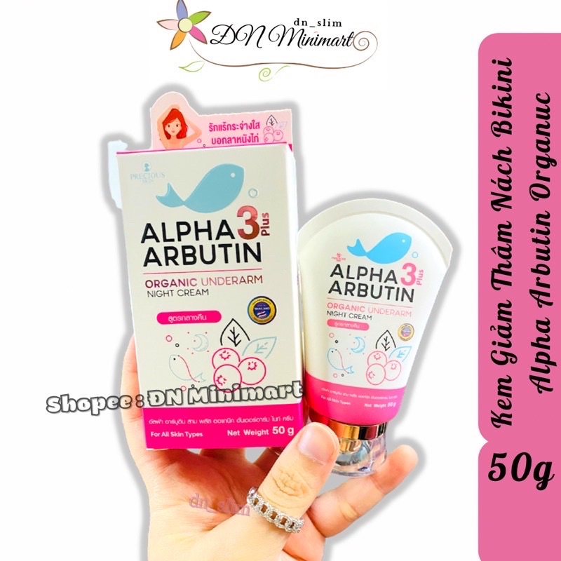 [Che tên ]Kem dưỡng trắng giảm thâm nách Alpha Arbutin 3 Plus Của Thái Lan