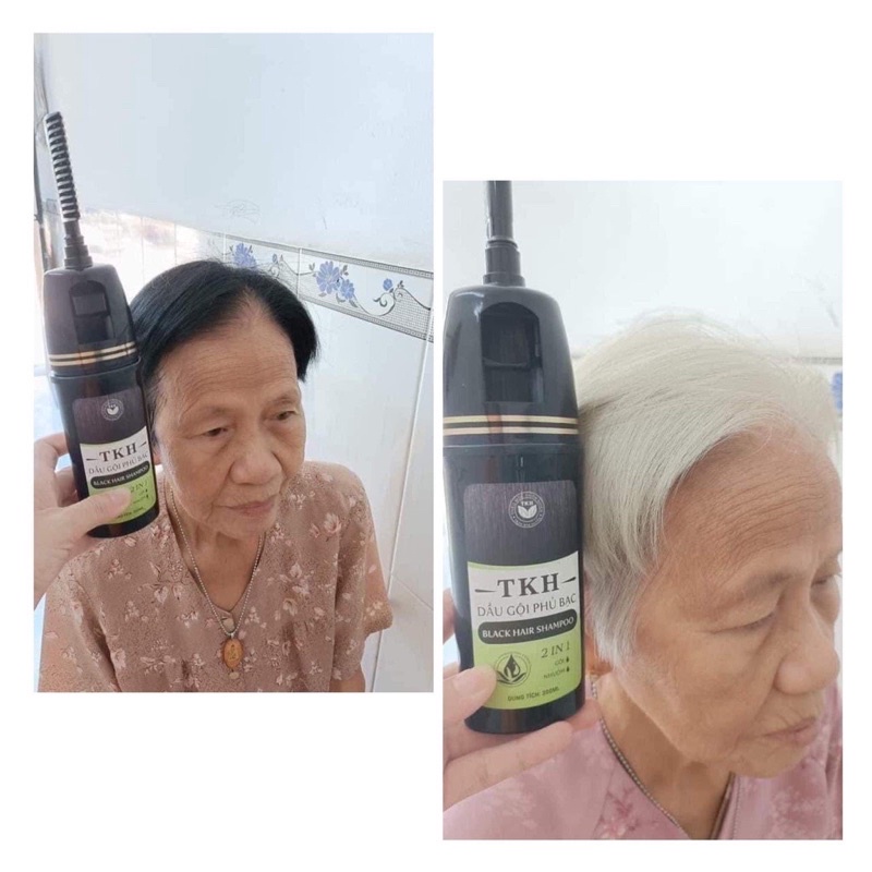 Dầu gội phủ bạc Trần Kim Huyền 200ml- nhanh chóng, hiệu quả, ăn toàn cho da đầu